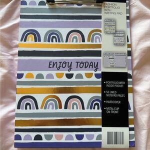 Fashion Portfolio with Writing Pad